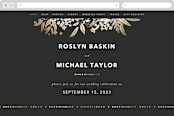 "Gather" - Wedding Website in Ebony by Leah Bisch - Desktop Design