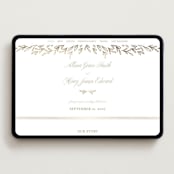 "Chic Monogram" - Wedding Website in Porcelain by Mansi Verma - Desktop Design
