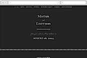 "Finley" - Wedding Website in Onyx by Kristie Kern - Desktop Design