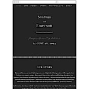 "Finley" - Wedding Website in Onyx by Kristie Kern - Mobile Layout
