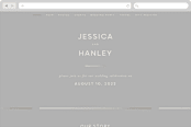 "lili" - Wedding Website in Ash by Lori Wemple - Desktop Design