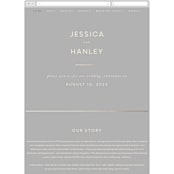 "lili" - Wedding Website in Ash by Lori Wemple - Mobile Layout