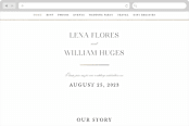 "Initially Yours" - Wedding Website in Salt by Hooray Creative - Desktop Design