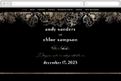 "fairytale dust" - Wedding Website in Midnight by Phrosné Barwood - Desktop Design