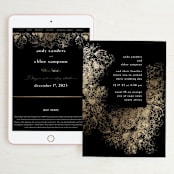 "fairytale dust" - Wedding Website in Midnight by Phrosné Barwood - Match Your Stationery