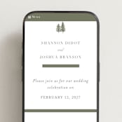 "Evergreens" - Wedding Website in Moss by Itsy Belle Studio - Mobile Layout