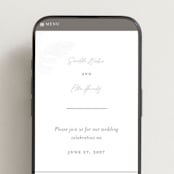 "Palm Arbor" - Wedding Website in Graphite by Owl and Toad - Mobile Layout