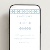 "delicate rattan" - Wedding Website in Sky Blue by Ellen Schlegelmilch - Mobile Layout