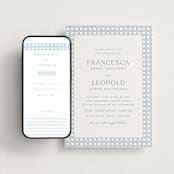 "delicate rattan" - Wedding Website in Sky Blue by Ellen Schlegelmilch - Match Your Stationery