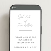 "terrace" - Wedding Website in Pewter by Owl and Toad - Mobile Layout