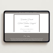 "Lowcountry" - Wedding Website in Graphite by Megan Davis - Desktop Design