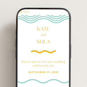 "Good Vibes" - Wedding Website in Seafoam by Claudia Orengo - Mobile Layout