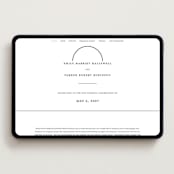 "Paradox" - Wedding Website in Soft Black by Gwen Bedat - Desktop Design