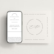 "Paradox" - Wedding Website in Soft Black by Gwen Bedat - Match Your Stationery