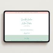 "Sketch" - Wedding Website in Shamrock by Elly - Desktop Design