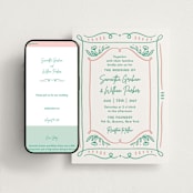 "Sketch" - Wedding Website in Shamrock by Elly - Match Your Stationery