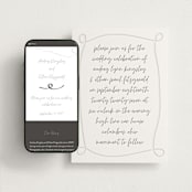 "Artist Hand" - Wedding Website in Soft Black by Heather Schertzer - Match Your Stationery