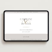 "Entwine" - Wedding Website in Pearl by Jennifer Postorino - Desktop Design