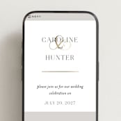"Entwine" - Wedding Website in Pearl by Jennifer Postorino - Mobile Layout