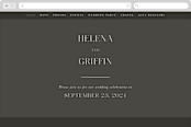 "And here we are" - Wedding Website in Marble by Lea Delaveris - Desktop Design