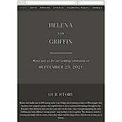 "And here we are" - Wedding Website in Marble by Lea Delaveris - Mobile Layout