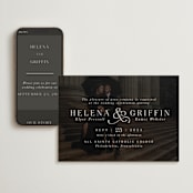 "And here we are" - Wedding Website in Marble by Lea Delaveris - Match Your Stationery