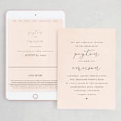 "Simply Perfect" - Wedding Website in Blush by Brianne Larsen - Match Your Stationery