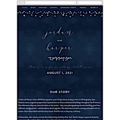 "tiny dots" - Wedding Website in Sapphire by Erin Deegan - Mobile Layout
