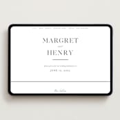 "Trio" - Wedding Website in Soft Black by Pixel and Hank - Desktop Design