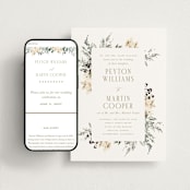 "Sprigs of Joy" - Wedding Website in Pearl by Leah Bisch - Match Your Stationery