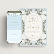 "Hydrangea Garden" - Wedding Website in Sky by Susan Zinader - Match Your Stationery
