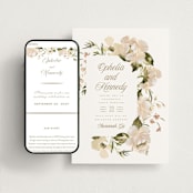 "Felicity" - Wedding Website in Pearl by Leah Bisch - Match Your Stationery
