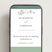 "Wildflower Garden" - Wedding Website in Lace by Hannah Williams - Mobile Layout