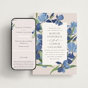 "Irises" - Wedding Website in Natural by Everett Paper Goods - Match Your Stationery