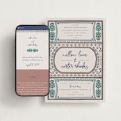 "Vase" - Wedding Website in Neptune by Kelly Watkins - Match Your Stationery