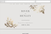 "Beloved" - Wedding Website in Mist by Design Lotus - Desktop Design