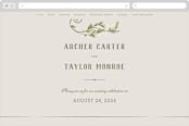 "Rustic Love" - Wedding Website in Parchment by GeekInk Design - Desktop Design