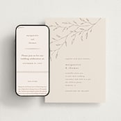 "tortina" - Wedding Website in Taupe by chocomocacino - Match Your Stationery