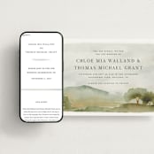 "Countryside" - Wedding Website in Emerald by Petra Kern - Match Your Stationery