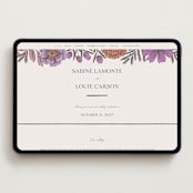 "Fleur" - Wedding Website in Sangria by Jen Owens - Desktop Design