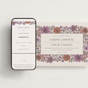 "Fleur" - Wedding Website in Sangria by Jen Owens - Match Your Stationery