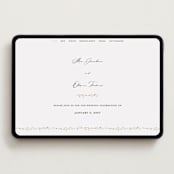 "delicate florals" - Wedding Website in Snow by Lori Wemple - Desktop Design
