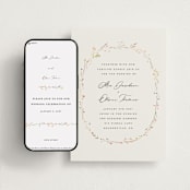 "delicate florals" - Wedding Website in Snow by Lori Wemple - Match Your Stationery