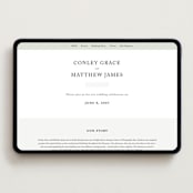 "Conley" - Wedding Website in Leaf by Kristie Kern - Desktop Design