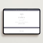 "Regal" - Wedding Website in Snow by Melinda Denison - Desktop Design