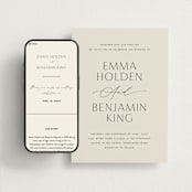"Glide" - Wedding Website in Porcelain by Jennifer Postorino - Match Your Stationery