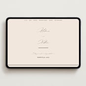 "Infinite" - Wedding Website in Ivory by Angela Thompson - Desktop Design