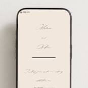 "Infinite" - Wedding Website in Ivory by Angela Thompson - Mobile Layout