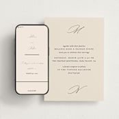 "Infinite" - Wedding Website in Ivory by Angela Thompson - Match Your Stationery