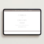 "The Hudson" - Wedding Website in Latte by Kristie Kern - Desktop Design